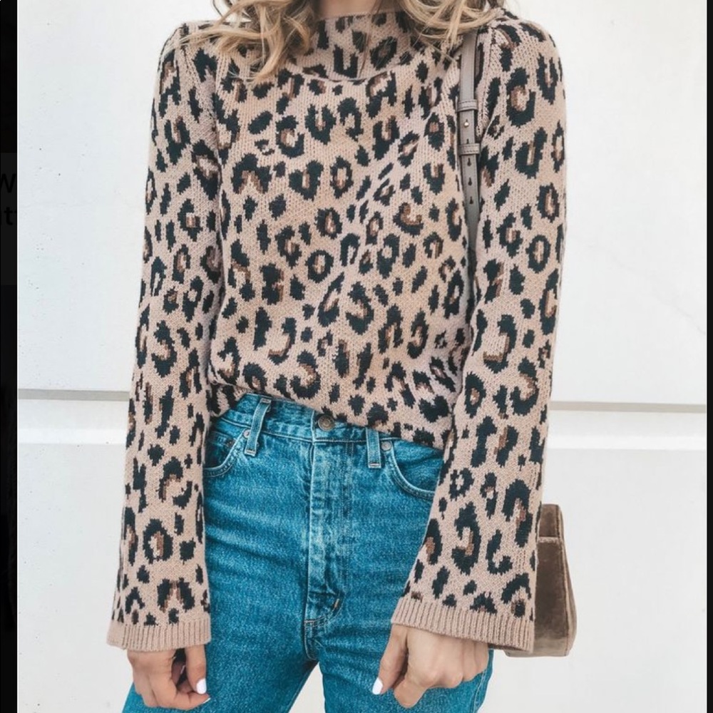 Ann Taylor Leopard Sweater